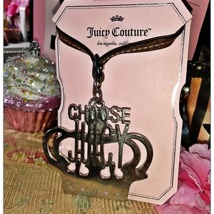 Juicy couture keychain charm